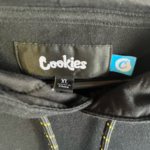 Cookies brand sweater. Size extra large, colorful, patchwork sweater small tear. - Picture 3 of 7